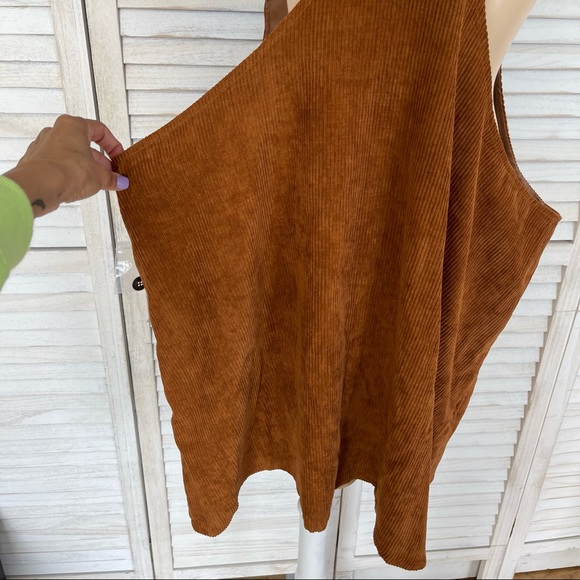 COPY - MODCLOTH SOCIABLE SCHOLAR CORDUROY OVERALL JUMPER DRESS - Picture 7 of 8